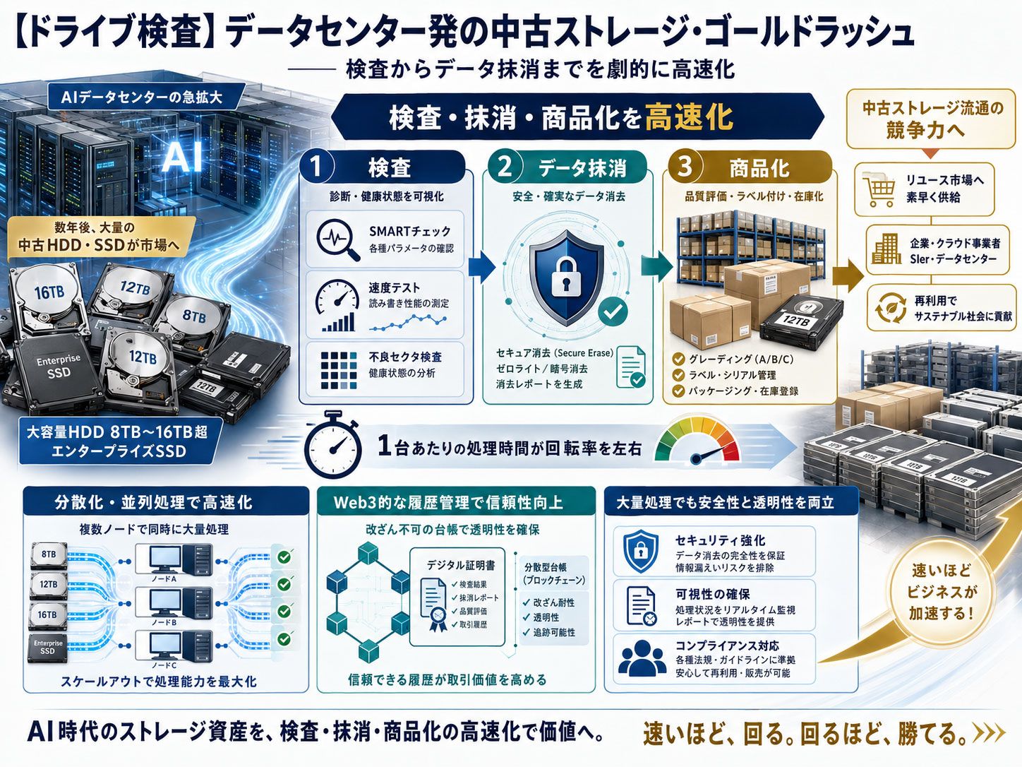 ドライブ検査/データ復旧/暗号解析】FromHDDtoSSD 概要 – データ復旧