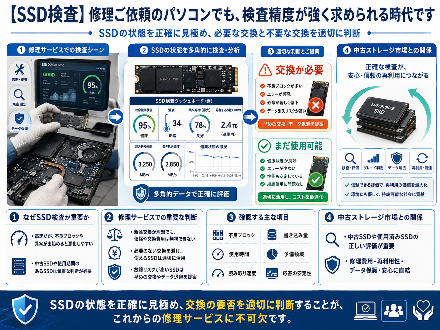 法人様 ご採用例】分散型ドライブ検査・データ復旧・故障管理システム